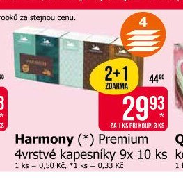 Harmony (*) Premium 4vrstvé kapesníky