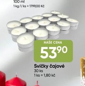 Svíčky čajové