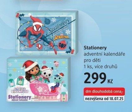 Stationery adventní kalendáře pro děti