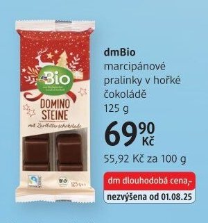 dmBio marcipánové pralinky v hořké čokoládě 125 g - dm drogerie akcniletaky.com