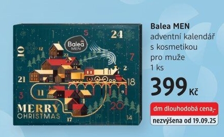 Adventní kalendář s kosmetikou Men Balea