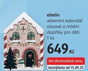 Adventní kalendář s vlasovými doplňky Ebelin