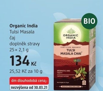 Čaj Organic India