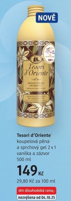 Koupelová pěna a sprchový gel 2v1 Tesori d'