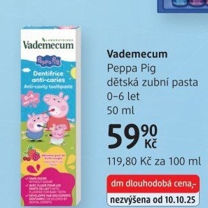 Pasty na zuby dětské Vademecum