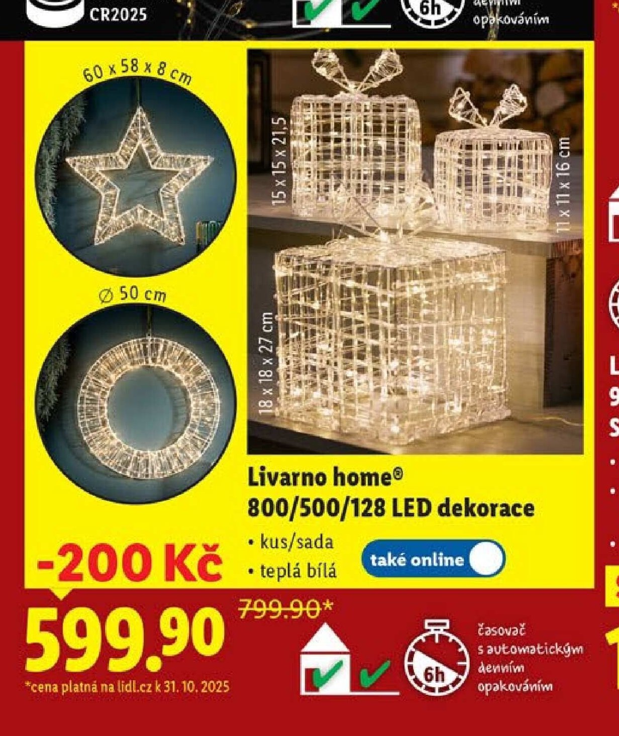 Livarno home 800/500/128 LED dekorace