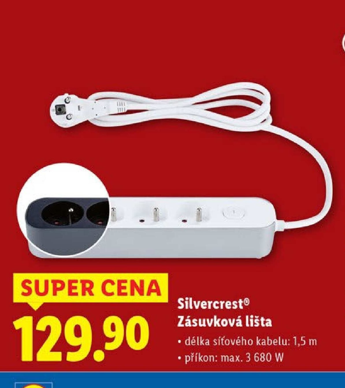 Silvercrest Zásuvková lišta