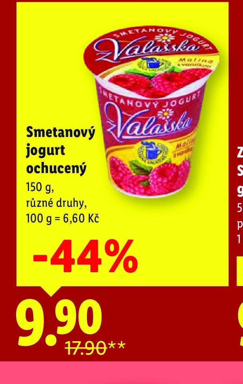 Smetanový jogurt ochucený Valasska