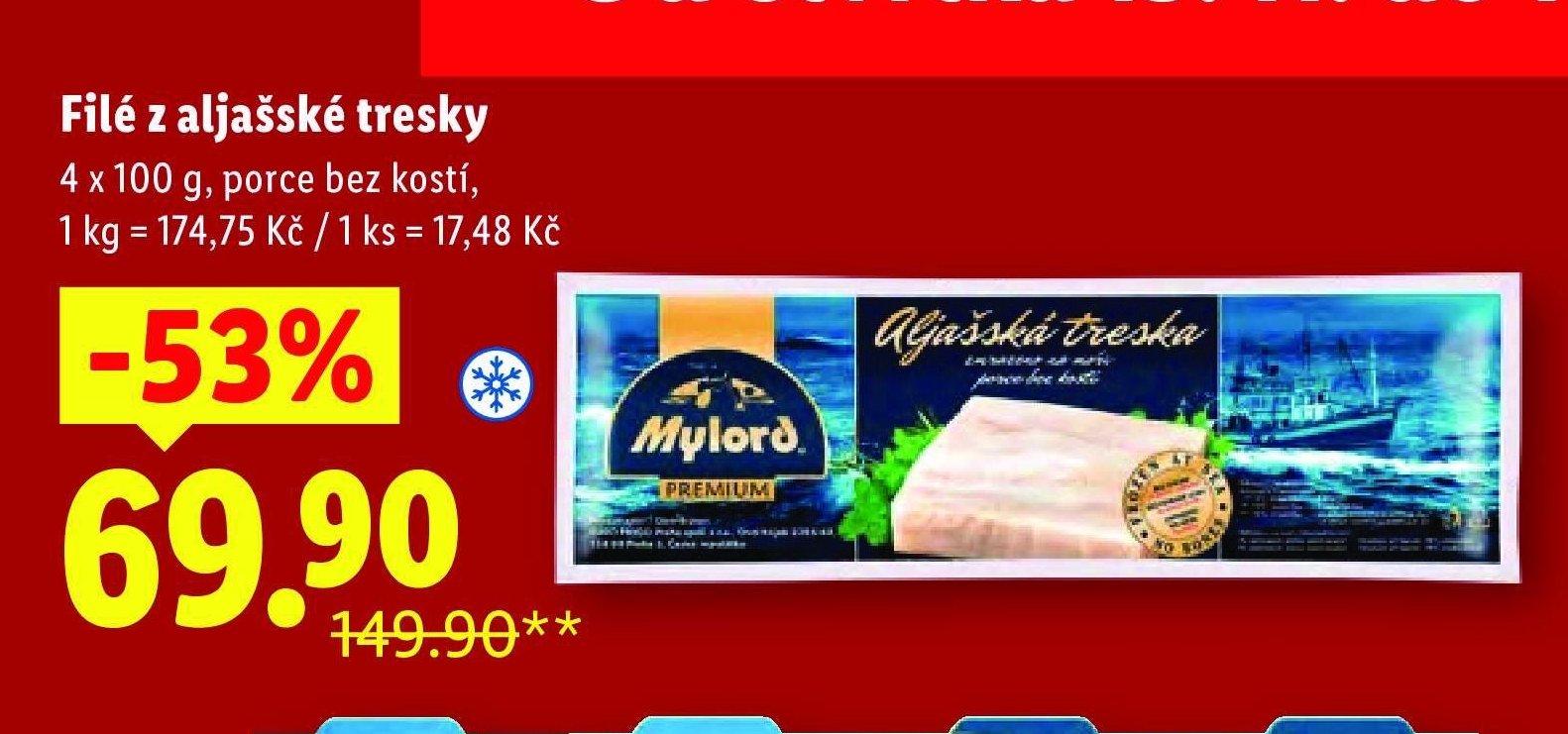 Filé z aljašské tresky
