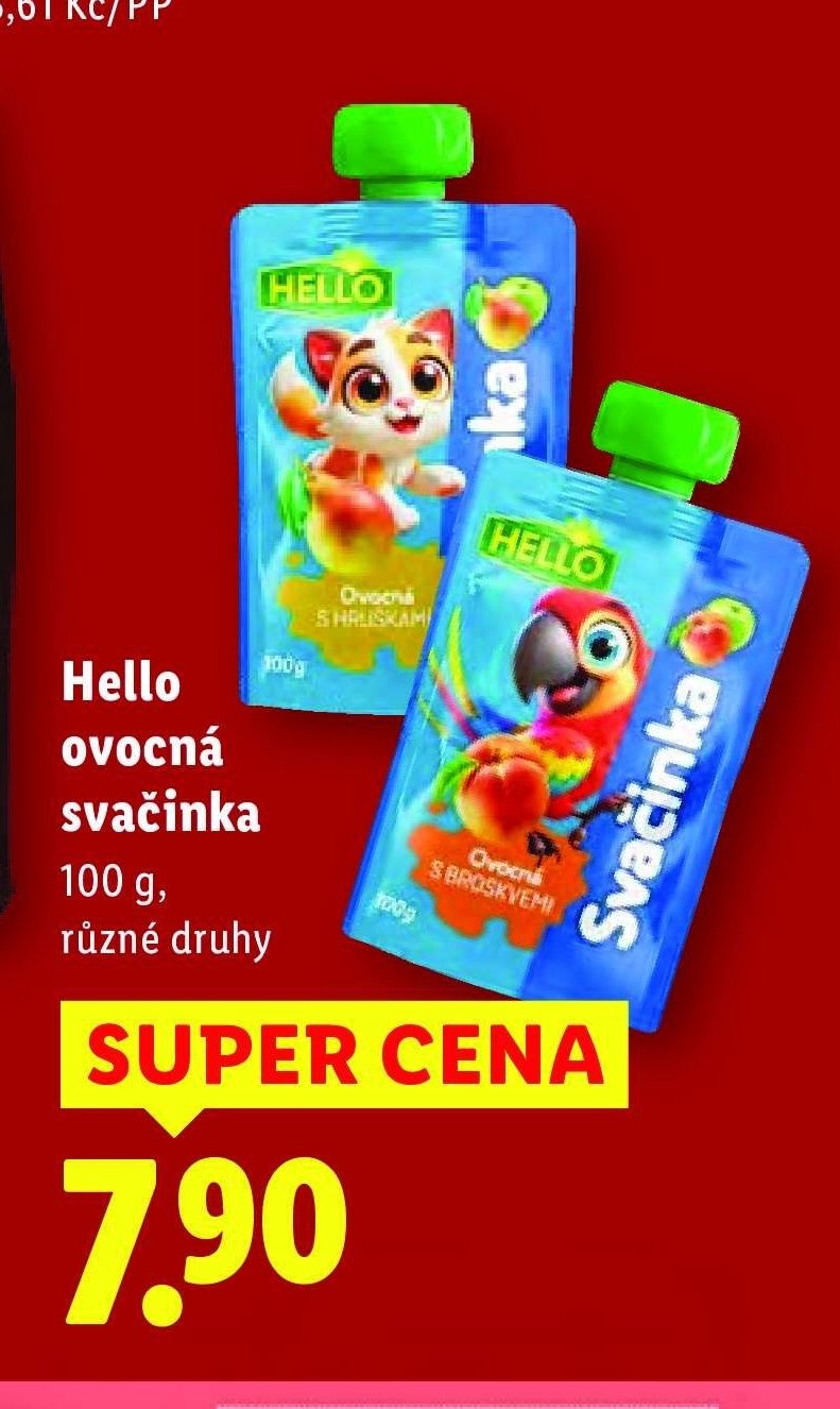 Hello ovocná svačinka