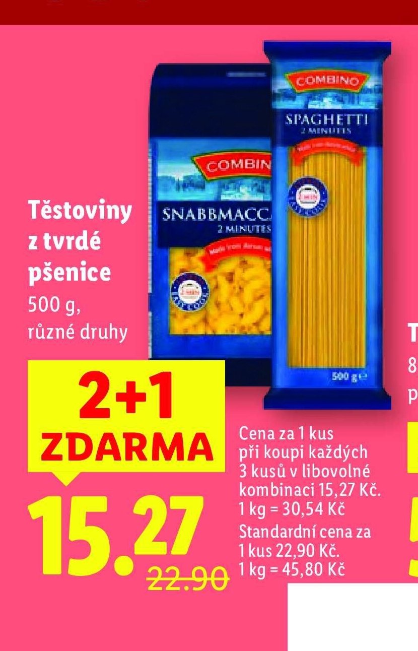Těstoviny z tvrdé pšenice