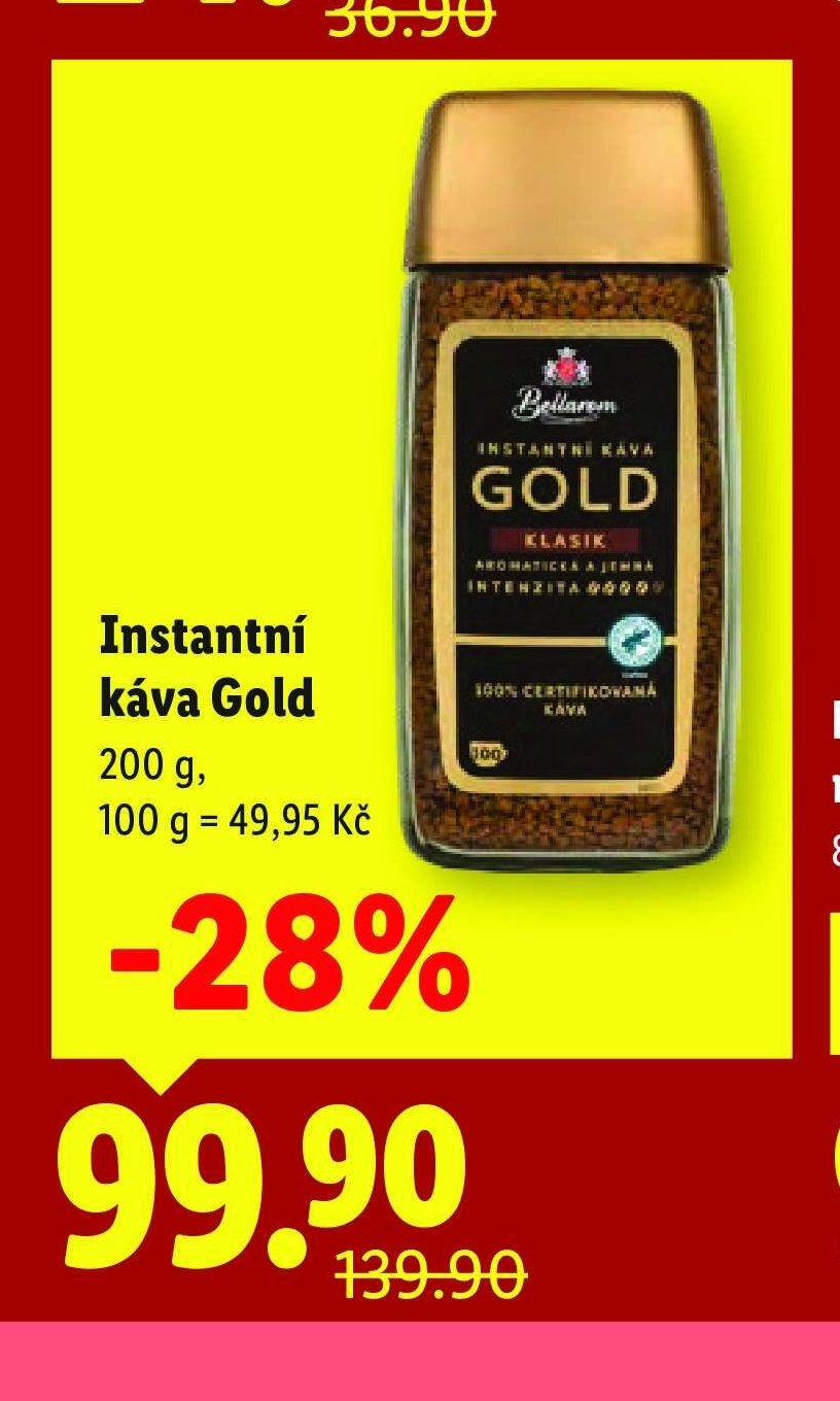 Instantní káva Gold