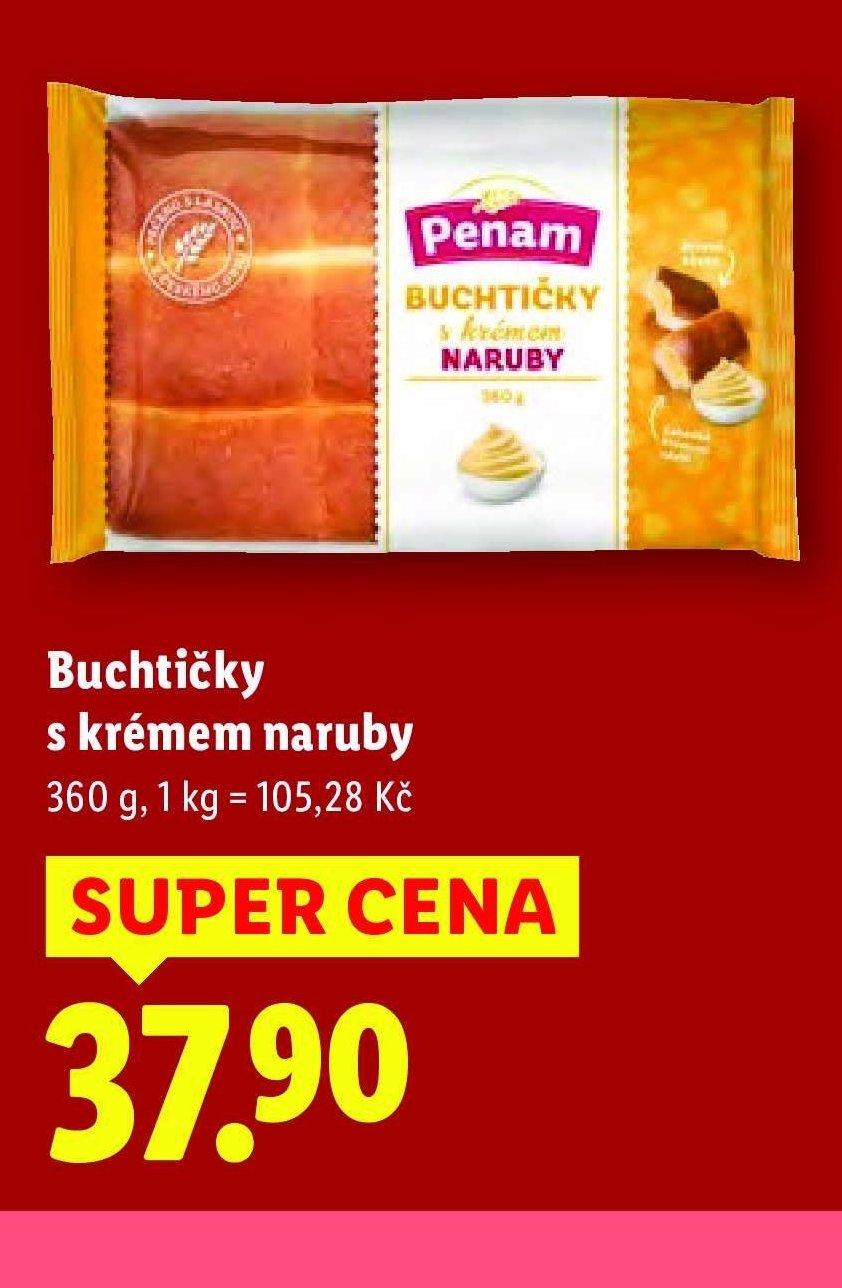Buchtičky s krémem naruby