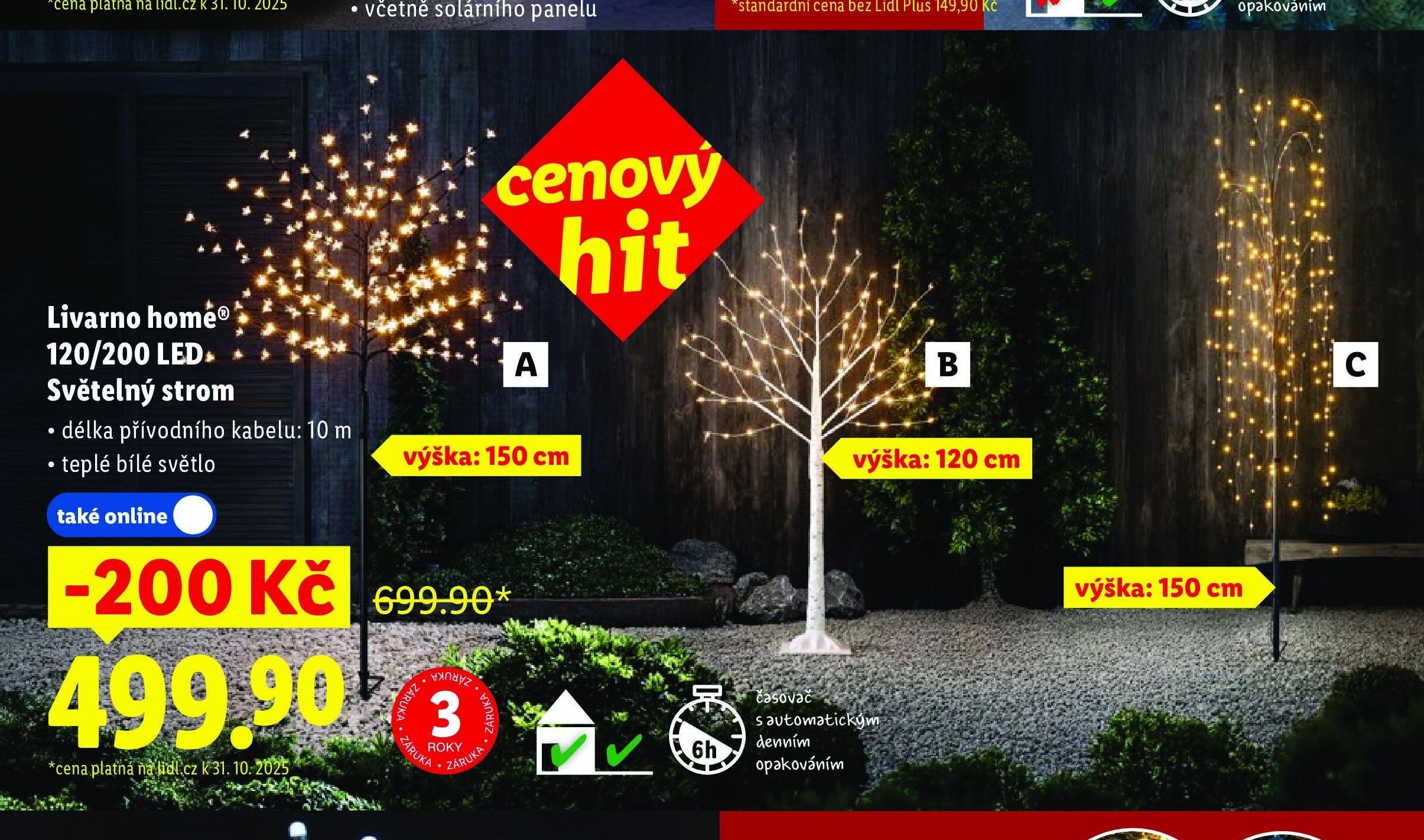 Livarno home® 120/200 LED Světelný strom