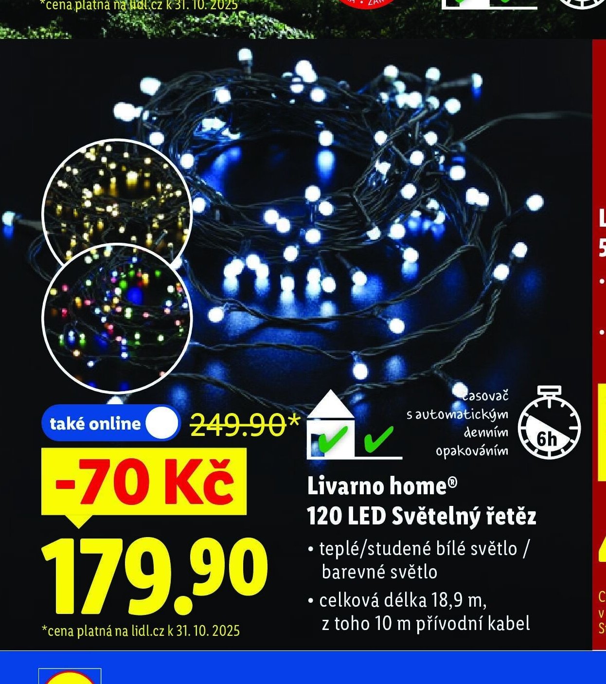 Livarno home® 120 LED Světelný řetěz