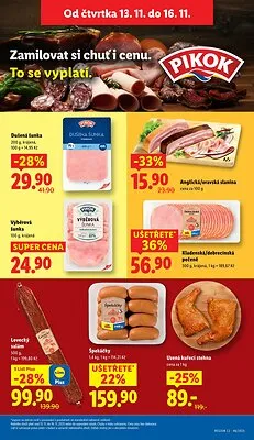 akční leták Lidl 13.11.2025-16.11.2025