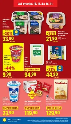 akční leták Lidl 13.11.2025-16.11.2025