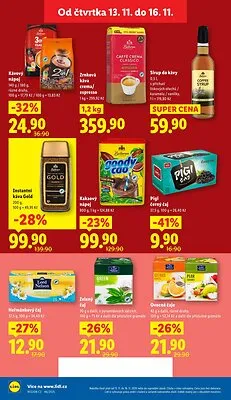 akční leták Lidl 13.11.2025-16.11.2025