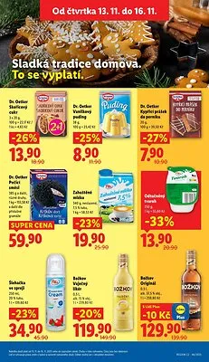 akční leták Lidl 13.11.2025-16.11.2025