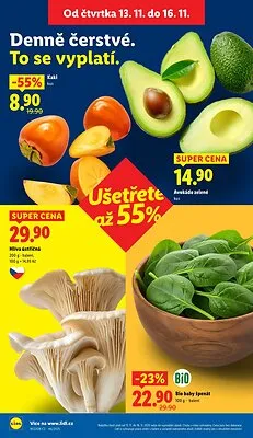 akční leták Lidl 13.11.2025-16.11.2025
