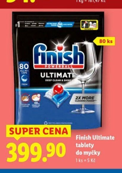 Finish Ultimate tablety do myčky 80 ks