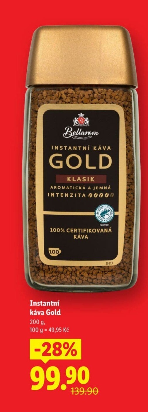 Instantní káva Gold Bellarom