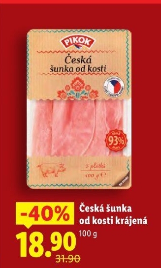 Šunka česká od kosti Pikok