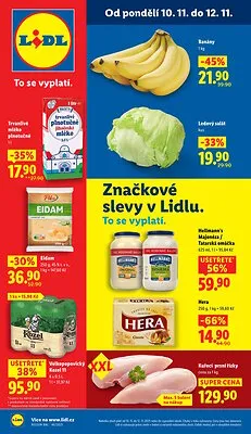 akční leták Lidl 10.11.2025-12.11.2025