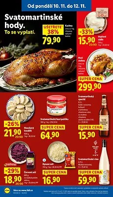 akční leták Lidl 10.11.2025-12.11.2025
