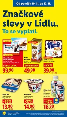akční leták Lidl 10.11.2025-12.11.2025