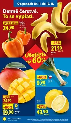 akční leták Lidl 10.11.2025-12.11.2025