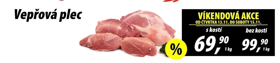 Vepřová plec s kostí