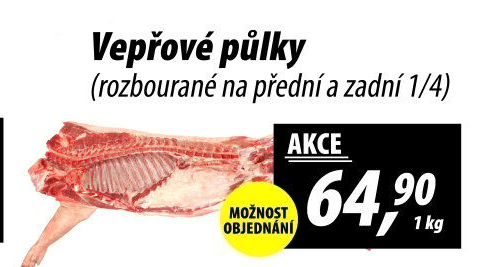 Vepřové půlky rozbourané