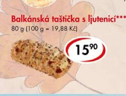 Balkánská taštička s ljutenicí