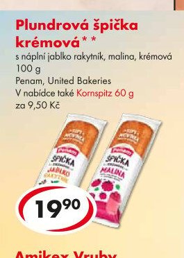Plundrová špička krémová