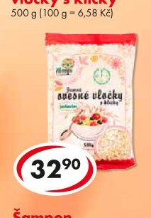Jemné ovesné vločky s klíčky
