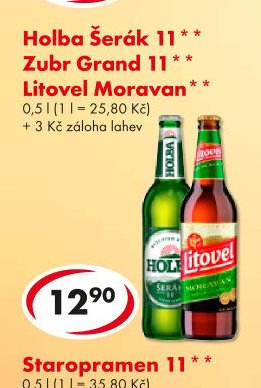 Holba Šerák 11** / Zubr Grand 11** / Litovel Moravan** - CBA akcniletaky.com