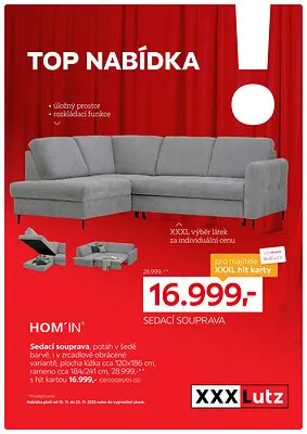 akční leták XXXLutz 10.11.2025-23.11.2025