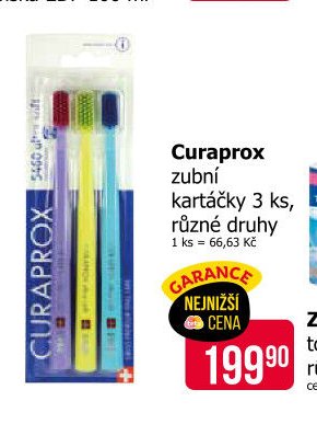 Curaprox zubní kartáčky 3 ks, různé druhy