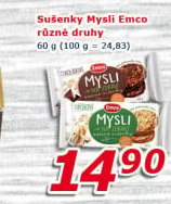 Ovesné sušenky Mysli na zdraví Emco