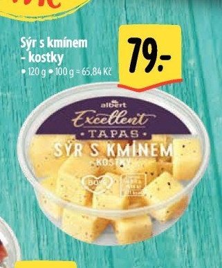 Sýr s kmínem - kostky