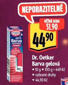 Barva potravinářská gelová Dr. Oetker