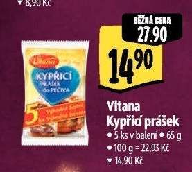 Kypřicí prášek do pečiva Vitana