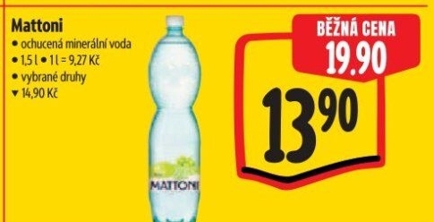 Ochucená voda Mattoni