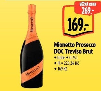 Prosecco brut DOC Treviso Mionetto