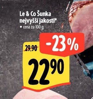 Le & Co Šunka nejvyšší jakosti