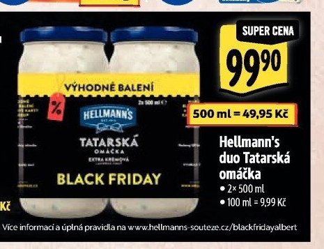 Hellmann's duo Tatarská omáčka