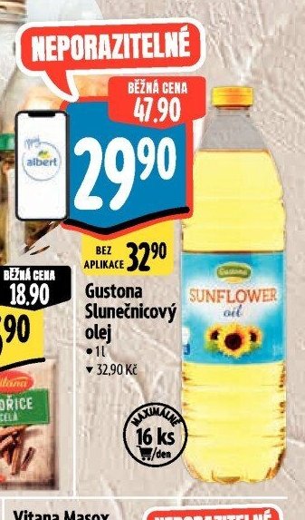 Gustona Slunečnicový olej