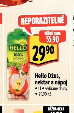 Hello Džus, nektar a nápoj