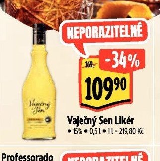 Vaječný Sen Likér